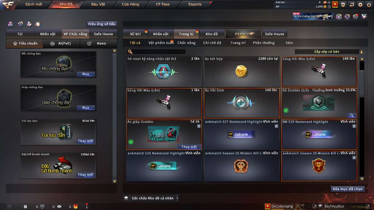 shop acc cf uy tin gia re